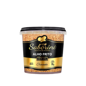 Alho Frito Crocante – Saborini 90g – CAIXA COM 12 UNIDADES