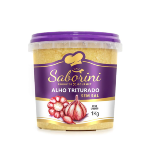 Alho triturado – Saborini 1Kg – CAIXA COM 12 UNIDADES