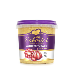 Alho triturado – Saborini 200g – CAIXA COM 12 UNIDADES